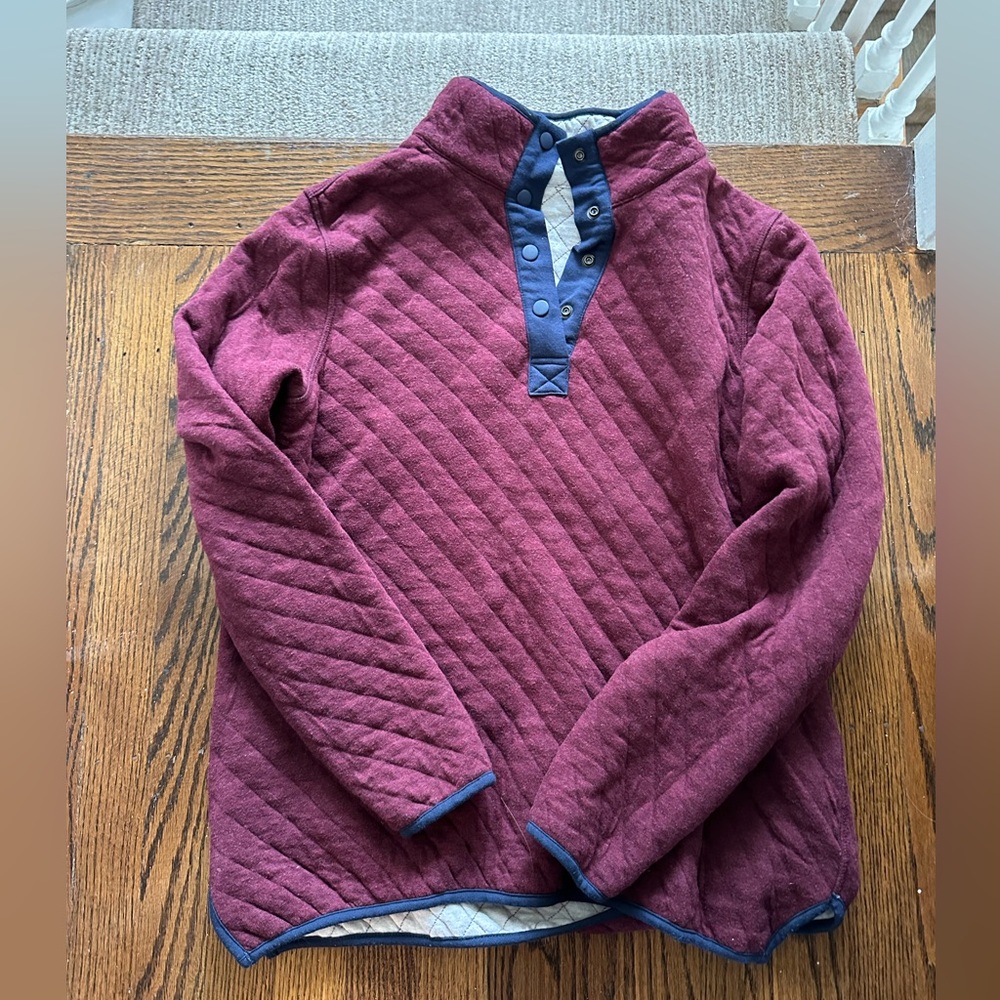 Quince Reversible Quilted Pullover XS